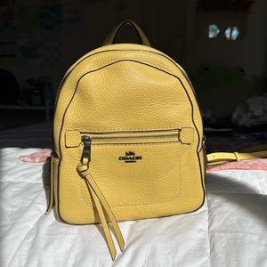 Coach Yellow Mini Backpack